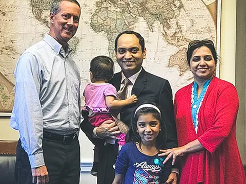 Misra family meets Mac Thornberry
