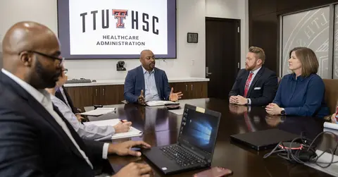 a professional meeting at TTUHSC