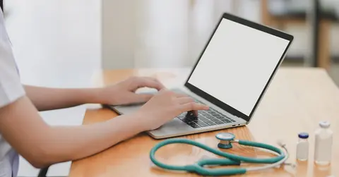 nursing student studying