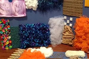 The use of sensory boards in occupational therapy can help calm patients and lower aggressive behavior.