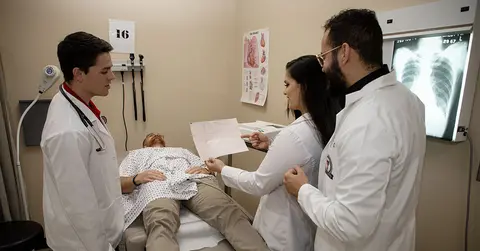 physician assistant students at work
