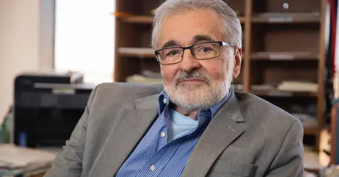 Pelley in his office today