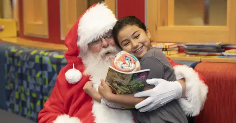 Santa with child
