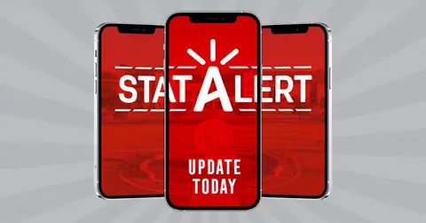 three phones with a graphic on them that reads 