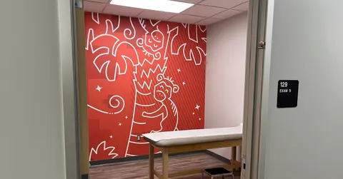 Exam room at the Texas Tech Physicians new Pediatrics clinic in Amarillo