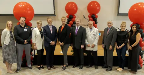 Group of TTUHSC, PSP, and hospital representatives.