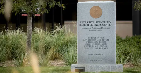 Willed Body Program dedication plaque