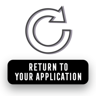 Return To Your Application black reverse icon.