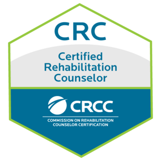Certified Rehabilitation Counselor emblem.