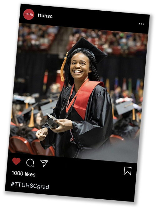 Instagram Image of Graduation
